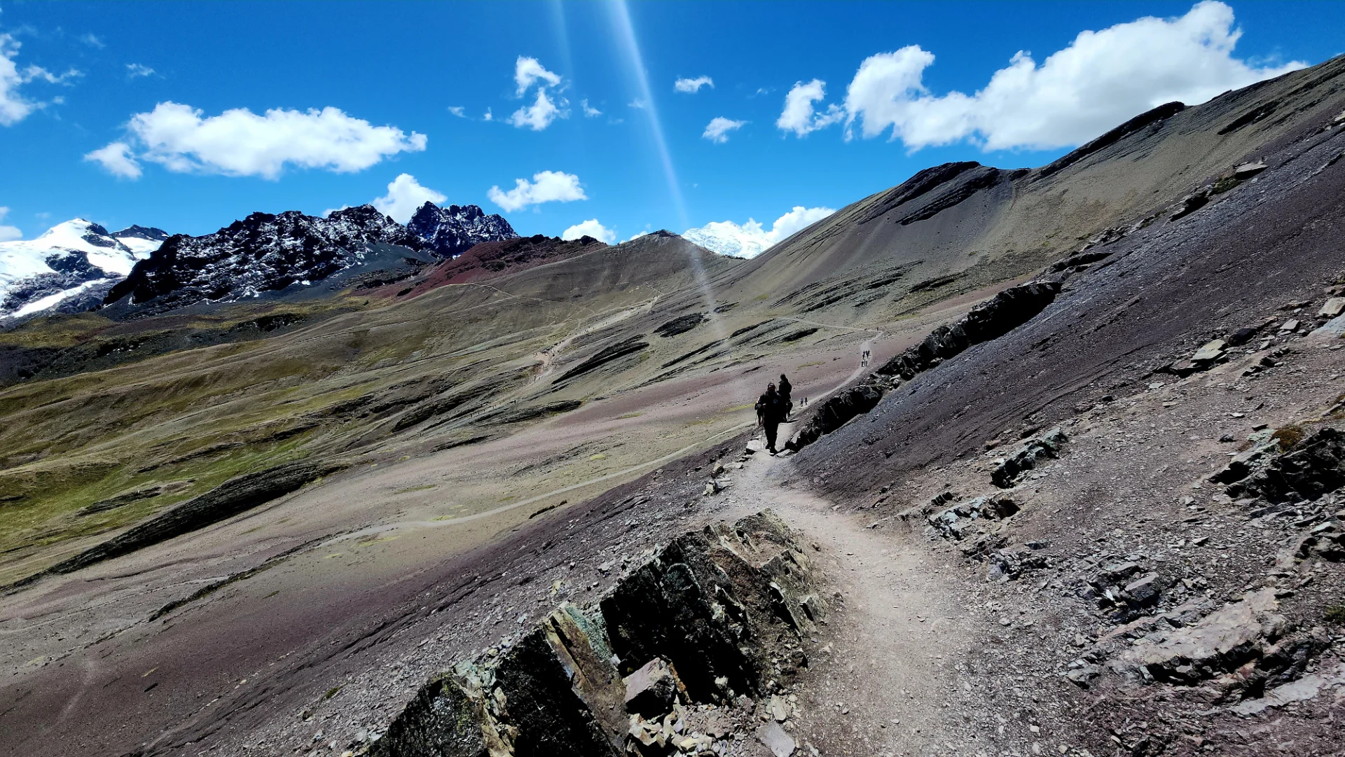 High Andean landscape along the Rainbow Mountain day-tour route from Cusco