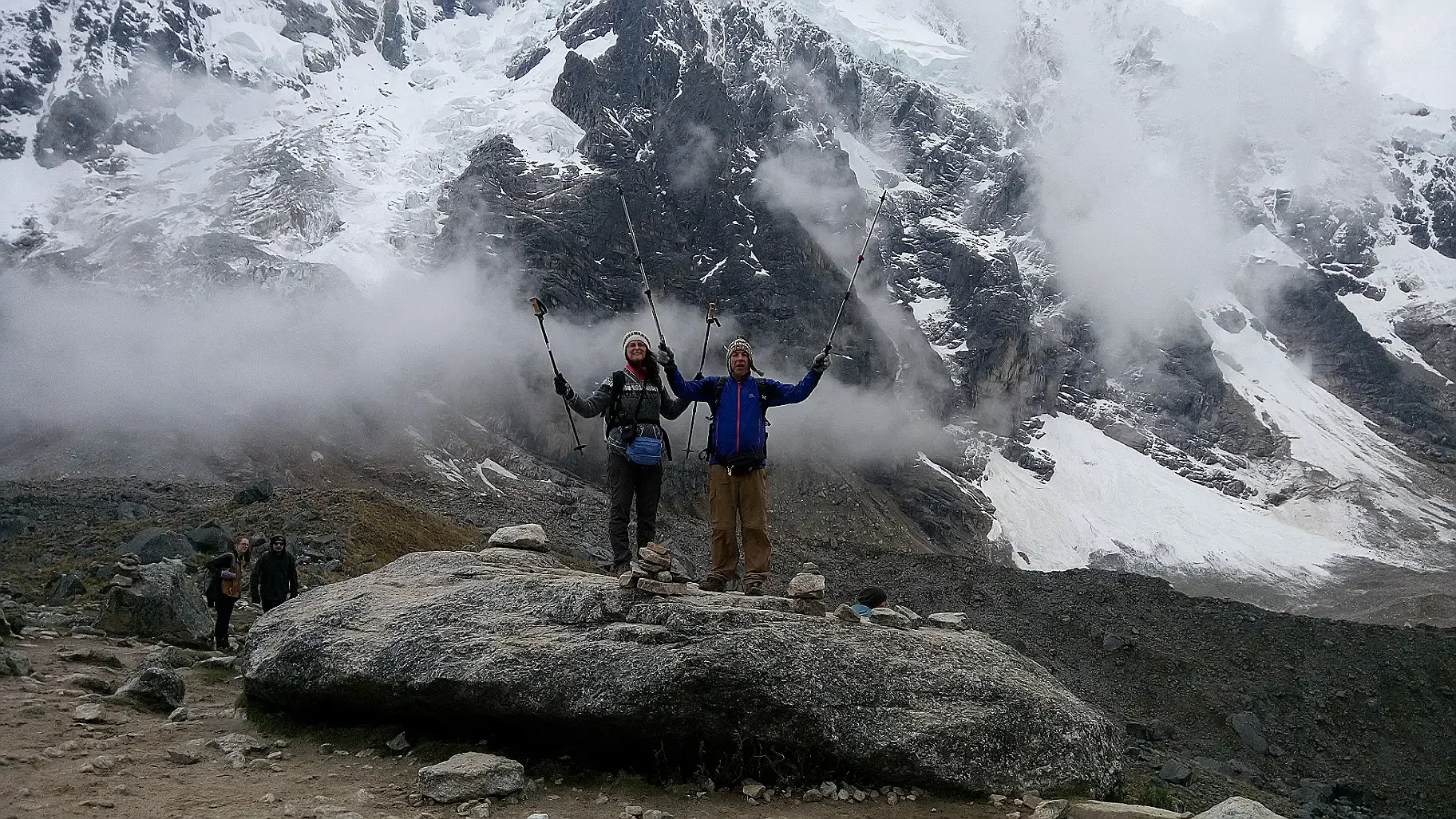 Salkantay Trek 4 Days - trail and mountain landscape, Cusco, Peru