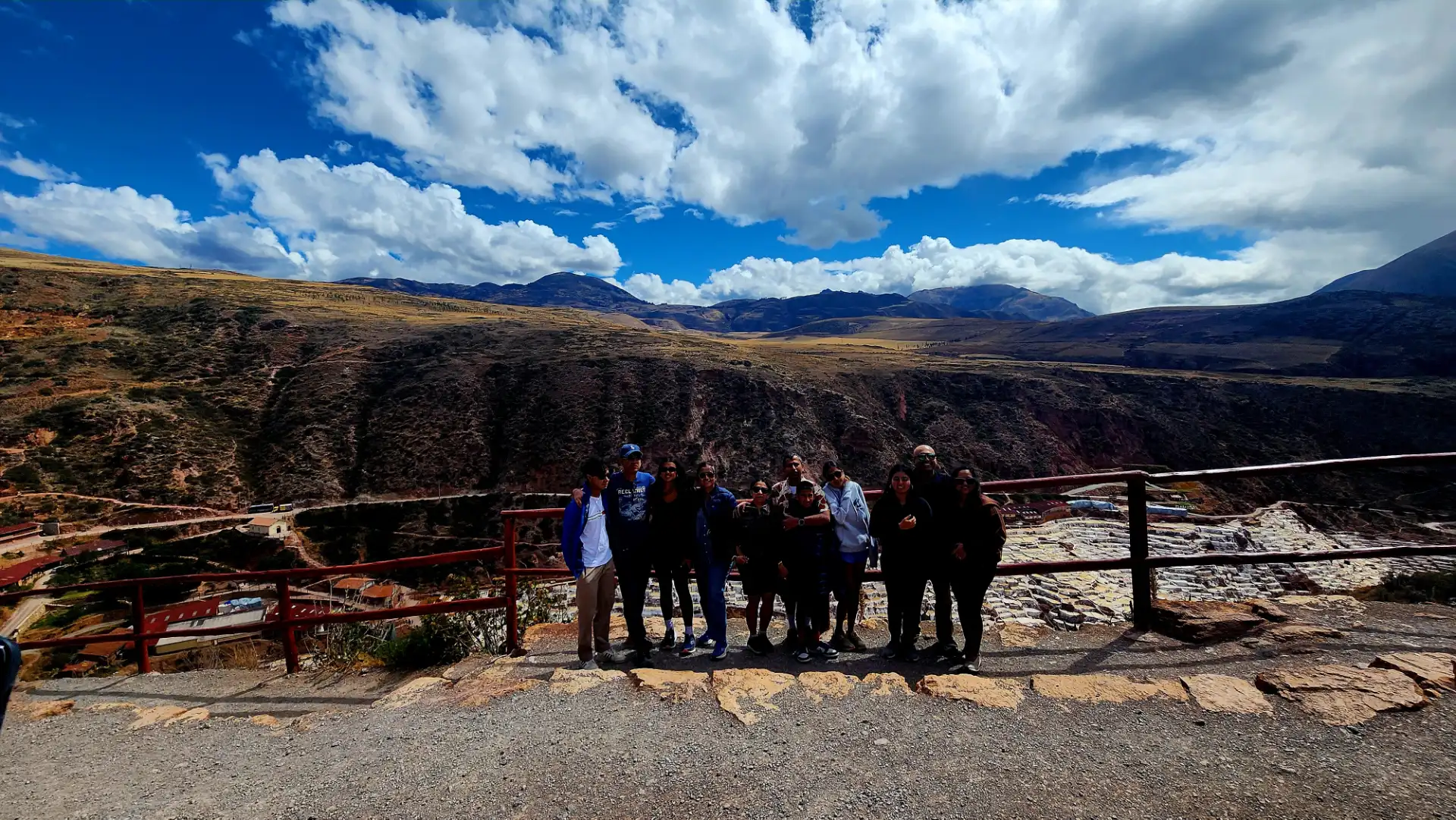 The Maras salt pans on the hillside above the Sacred Valley.